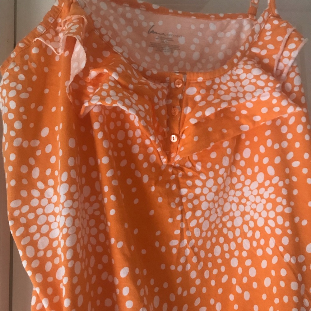 Lane Bryant polka dot tank top - Picture 2 of 5